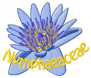 Picture of Nymphaeaceae Machine Embroidery Design