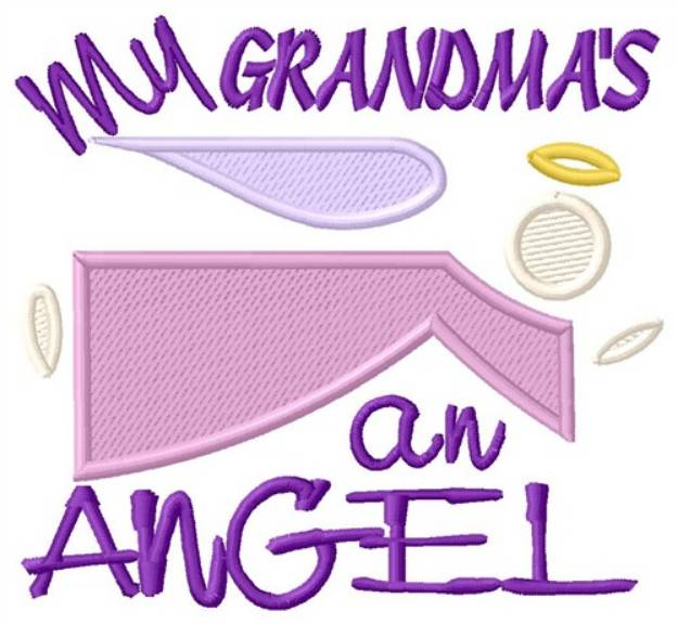 Picture of Grandmas An Angel Machine Embroidery Design