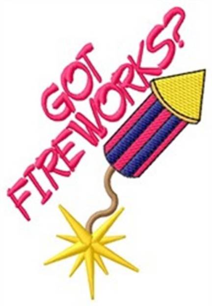 Picture of Got Fireworks? Machine Embroidery Design