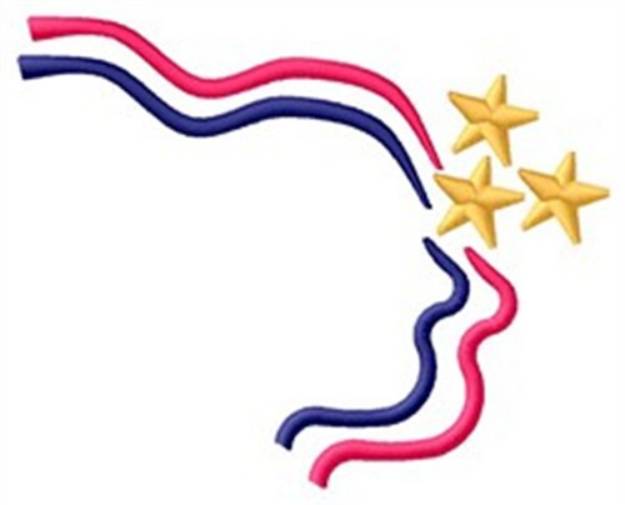 Picture of Stars And Stripes Machine Embroidery Design