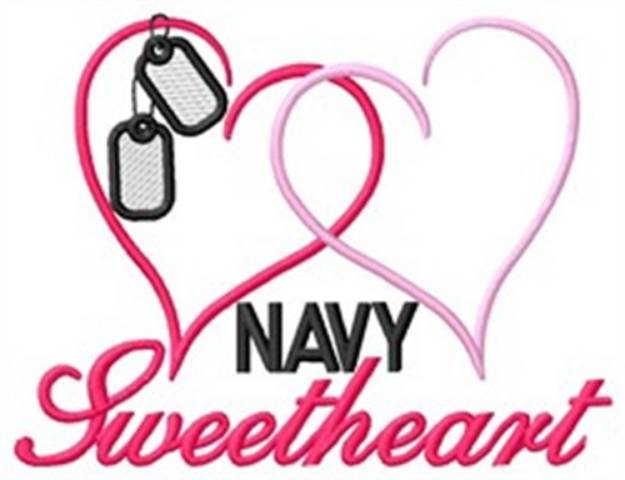 Picture of Navy Machine Embroidery Design