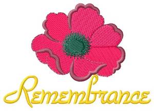 Picture of Remembrance Machine Embroidery Design