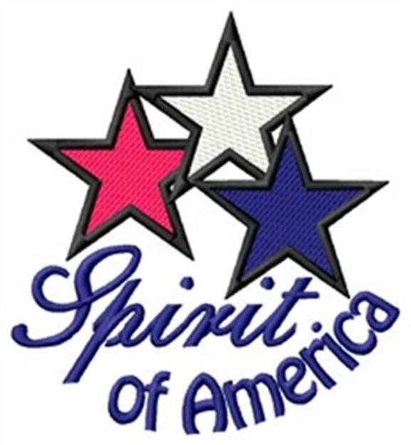 Picture of Spirit Of America Machine Embroidery Design