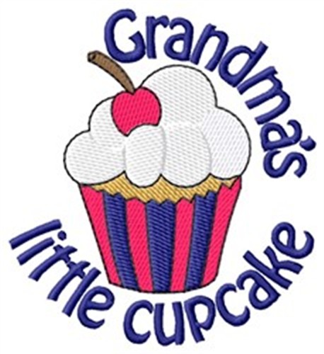 Grandmas Little Cupcake Machine Embroidery Design