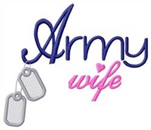 Picture of Army Wife Machine Embroidery Design