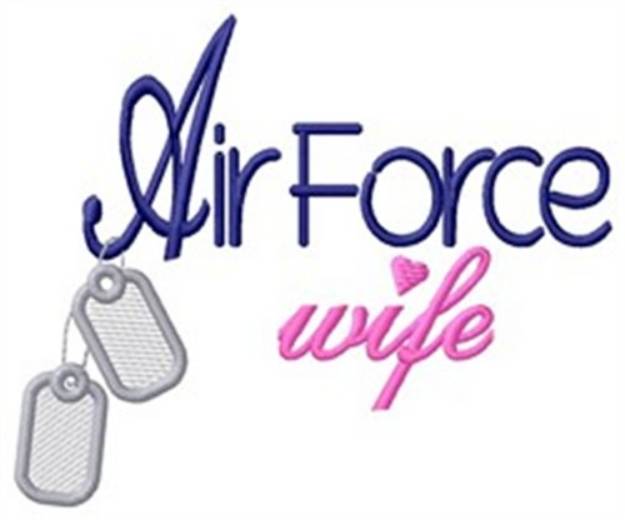 Picture of Air Force Wife Machine Embroidery Design