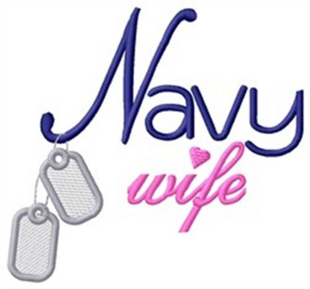 Picture of Navy Wife Machine Embroidery Design