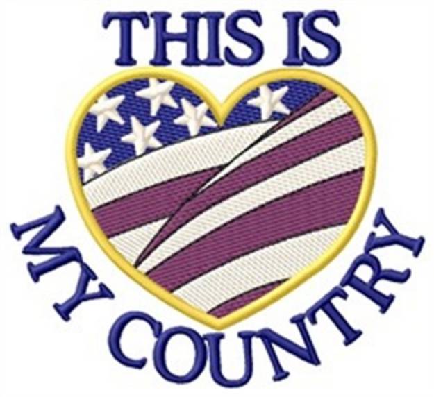Picture of My Country Machine Embroidery Design