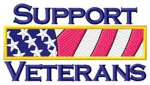 Picture of Support Veterans Machine Embroidery Design