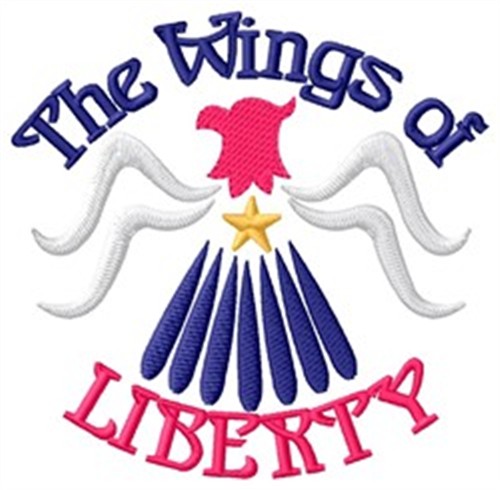 Wings Of Liberty Machine Embroidery Design