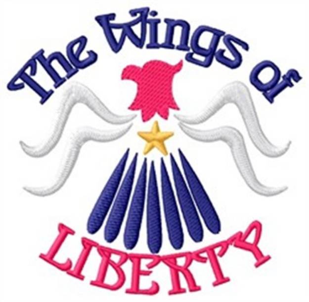 Picture of Wings Of Liberty Machine Embroidery Design