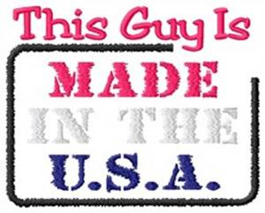 Picture of This Guy Machine Embroidery Design