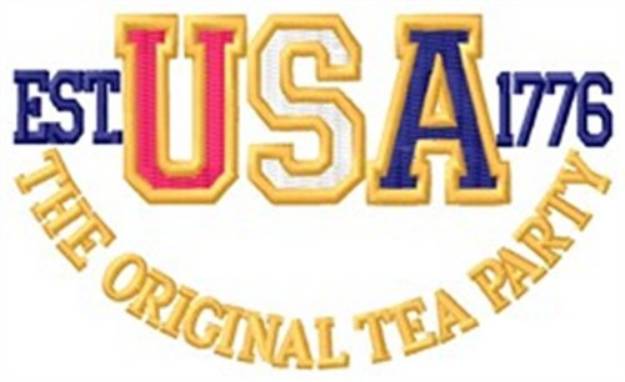 Picture of Original Tea Party Machine Embroidery Design