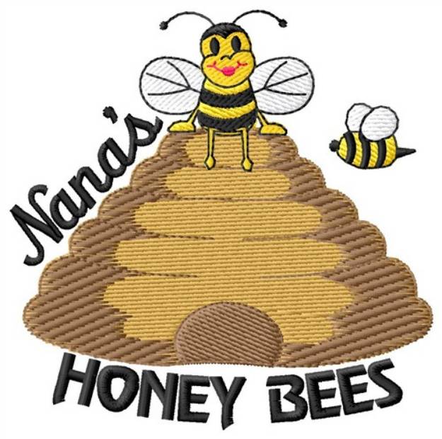 Picture of Nanas Honey Bees Machine Embroidery Design