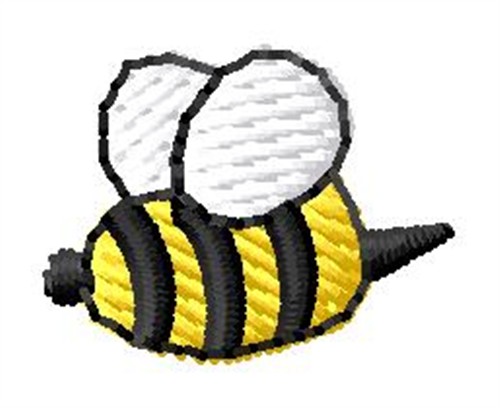 Small Bee Machine Embroidery Design