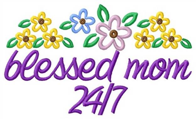 Picture of Blessed Mom Machine Embroidery Design