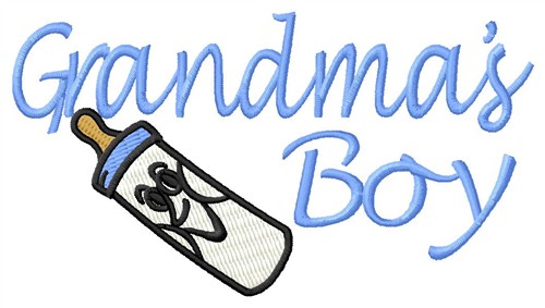 Grandmas Boy Machine Embroidery Design