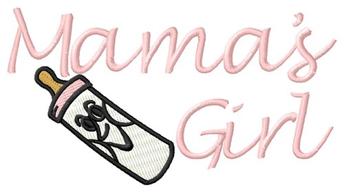 Mamas Girl Machine Embroidery Design