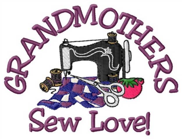 Picture of Grandmothers Machine Embroidery Design
