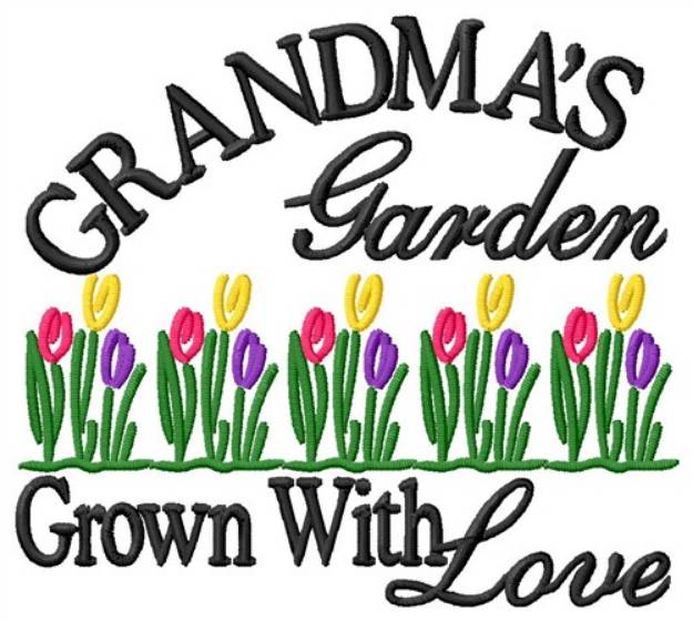 Picture of Grandmas Garden Machine Embroidery Design