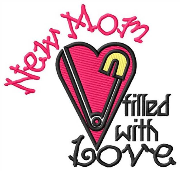 Picture of New Mom Machine Embroidery Design