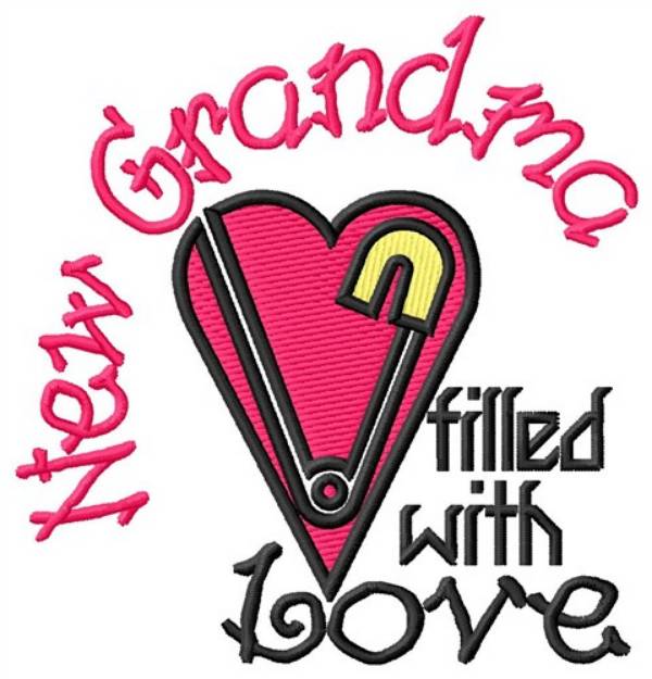Picture of New Grandma Machine Embroidery Design