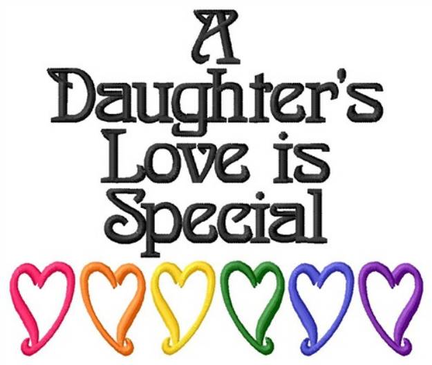 Picture of Daughters Love Machine Embroidery Design