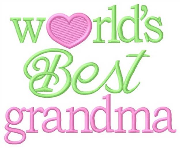 Picture of Best Grandma Machine Embroidery Design