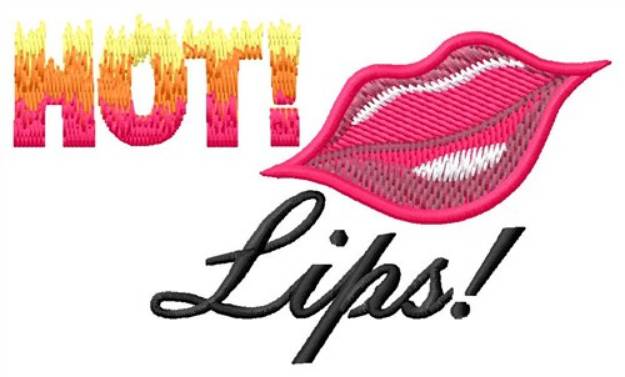 Picture of Hot Lips Machine Embroidery Design