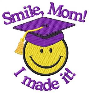 Picture of Smile, Mom Machine Embroidery Design