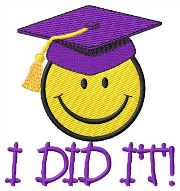 Picture of I Did It! Machine Embroidery Design