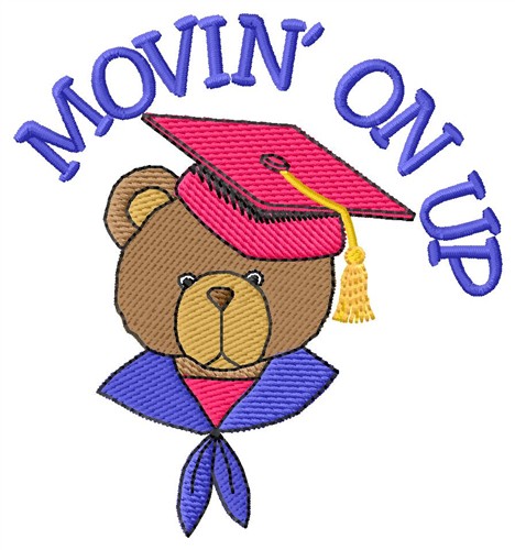 Movin On Up! Machine Embroidery Design