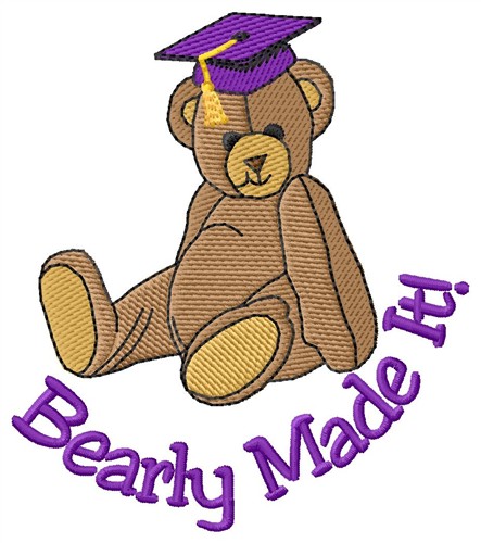 Bearly Made It Machine Embroidery Design