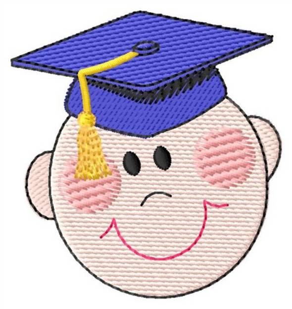 Picture of Boy Face Machine Embroidery Design