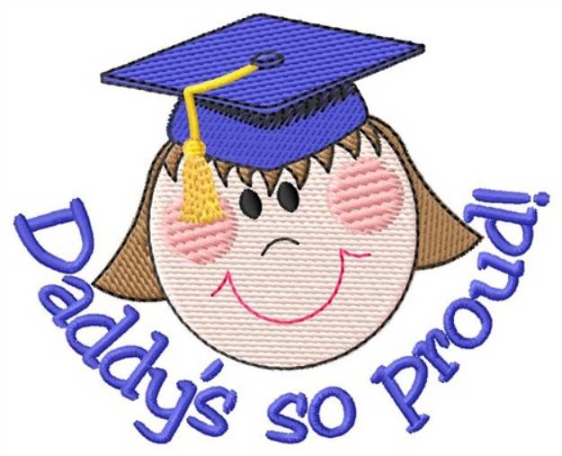 Picture of Proud Daddy Machine Embroidery Design