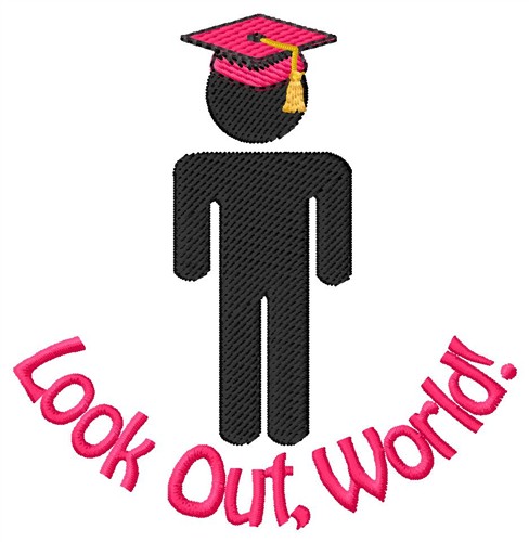 Look Out World Machine Embroidery Design