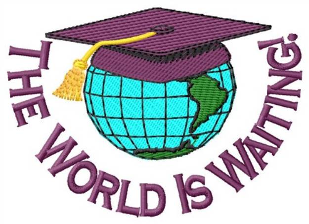 Picture of The World Is Waiting Machine Embroidery Design