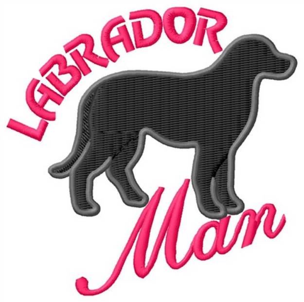 Picture of Labrador Retriever Machine Embroidery Design