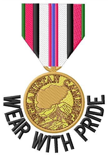 Pride Medal Machine Embroidery Design