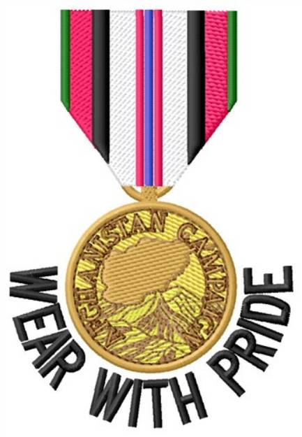 Picture of Pride Medal Machine Embroidery Design