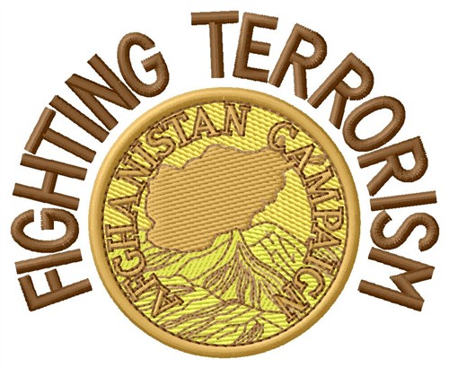 Fighting Terrorism Machine Embroidery Design