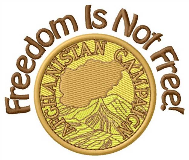 Picture of Freedom not Free Machine Embroidery Design