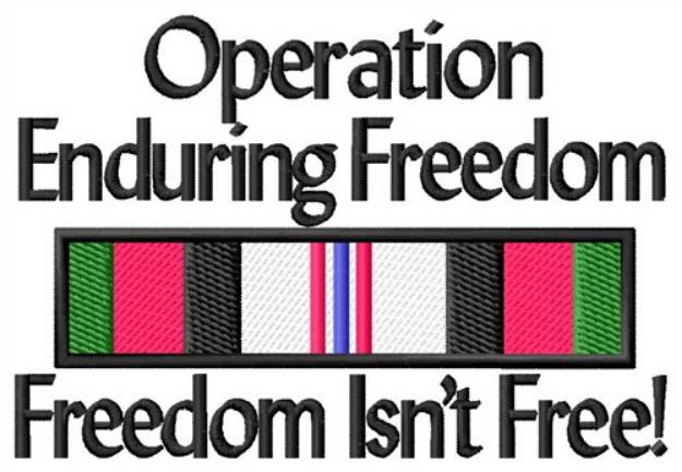 Picture of Freedom Isnt Free Machine Embroidery Design