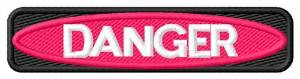Picture of Danger Sign Machine Embroidery Design