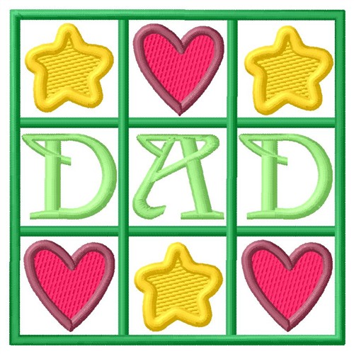 Dad Machine Embroidery Design