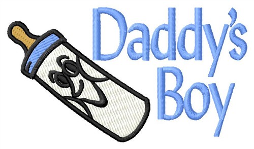 Daddys Boy Machine Embroidery Design