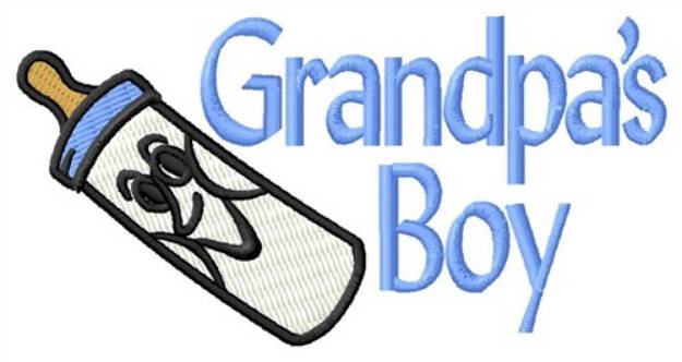 Picture of Grandpas Boy Machine Embroidery Design