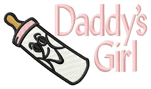Daddys Girl Machine Embroidery Design