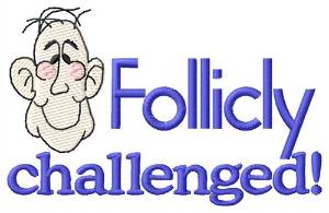 Picture of Follicly Challenged Machine Embroidery Design