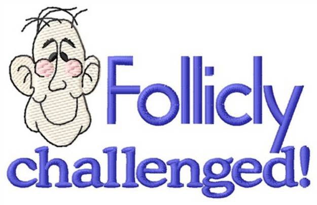 Picture of Follicly Challenged Machine Embroidery Design